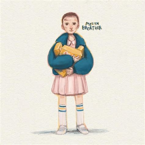 Stranger Things Eleven With Eggo Waffles By Mariannaraskindraws Marianna Raskin Illustration