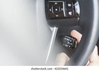 Finger Push Button On Car Steering Stock Photo Shutterstock