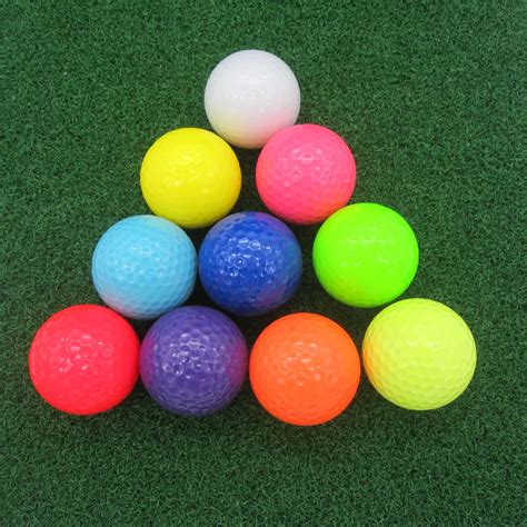 Factory Wholesales 2 Piece Bright Colored Golf Balls In Stock Buy