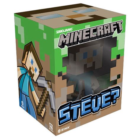 Minecraft Steve With Grass Block 6 Vinyl Figure In His Regular