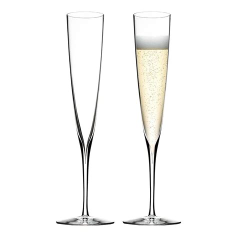 No • is in gift box: Waterford Elegance Champagne Trumpet Flute Pair ...