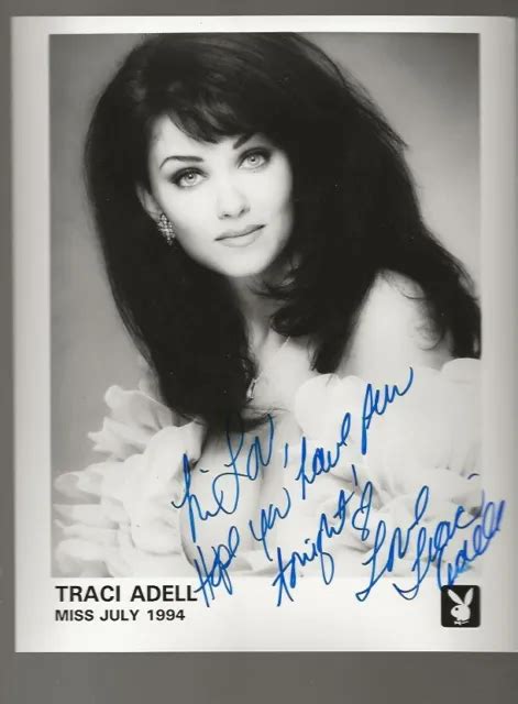 Playboy Playmate Traci Adell Signed Autographed X Promo Head Shot