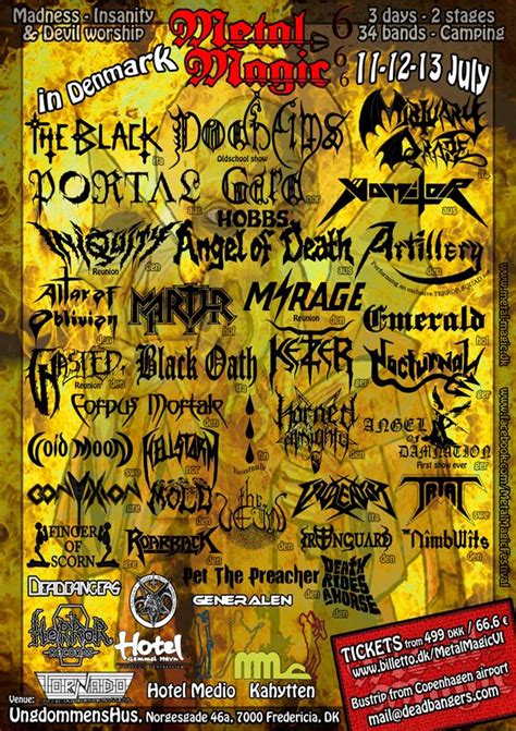 Metal Magic Festival Flyers And Posters