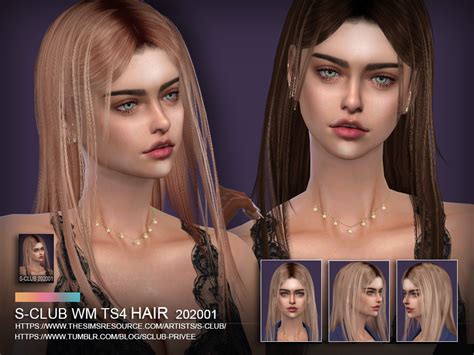 S Club Ts4 Wm Hair 202001 The Sims Sims 4 Cas Sims Cc Undercut Women