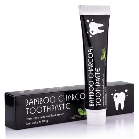 Bamboo Charcoal Toothpaste Natural Mint Flavor Removes Stains And Bad
