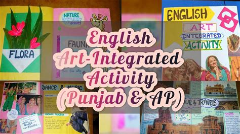 Art Integrated Activity Project File Punjab And Andhra Pradesh Budget Fit And Creative Youtube