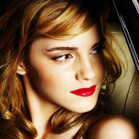 500x500 Resolution Emma Watson In Car 500x500 Resolution Wallpaper