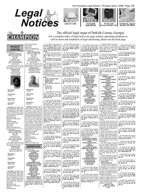 The official legal organ of DeKalb County, Georgia - Atlanta Goodlife