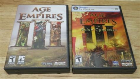 Age Of Empires 3 Iii Pc Cd Rom 2005 3 Discs Asian Dynasties Boxed