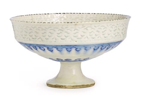 bonhams a rare safavid gombroon pottery footed bowl persia 17th century