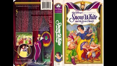 Snow White And The Seven Dwarfs 1994 Vhs Cover For 1937 Film R90skid