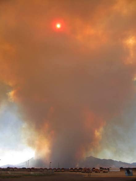 Image Monument Fire On June 14th From Palominas Az