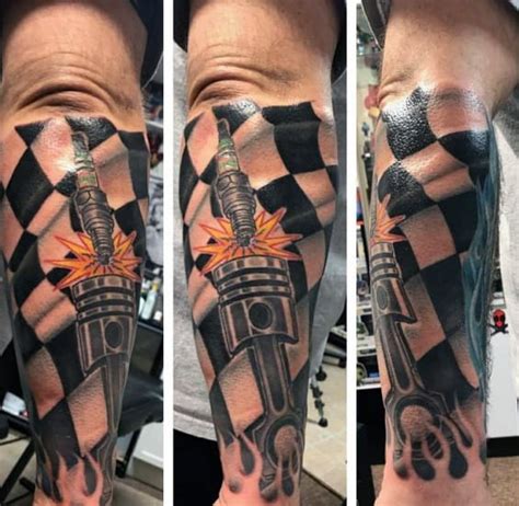 Circletracksupply.com is a leading online retail supplier of race car parts, tools, and accessories. 40 Checkered Flag Tattoo Ideas For Men - Racing Designs