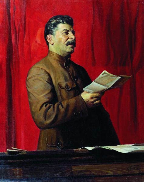 Portrait Of Joseph Stalin 1 Painting Isaak Brodsky Oil Paintings