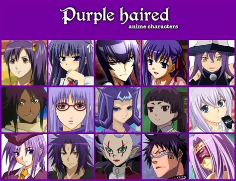 Purple Hair Characters Wiki Anime Amino