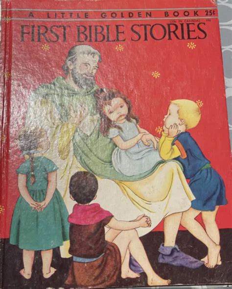 Vintage Little Golden Book First Bible Stories 1954 A Edition
