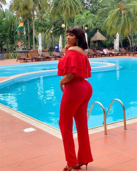 Chika Ike Looking Good In Red Strikes A Sultry Pose Celebrities Nigeria