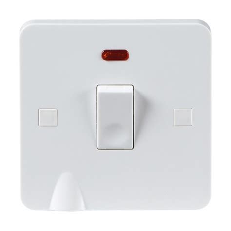 Buy Knightsbridge Pure Pu8341f 20a Double Pole Switch With Neon And Flex