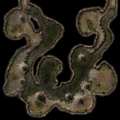 Swamp Caves Fantasy Map Tabletop Rpg Maps Dungeon Maps