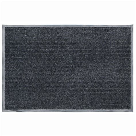 Large door mats are ideal for covering larger entryways and double doors because it is important to cover the entirety of the width of an entryway to avoid slip and fall accidents. TrafficMASTER 36 in. x 48 in. Charcoal Commercial Door Mat ...