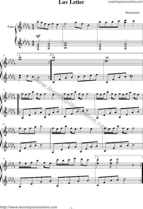 Waltz from sleeping beauty (beginners) (beginner version). Luv Letter by DJ Okawari Free Piano Sheet Music | Learn ...