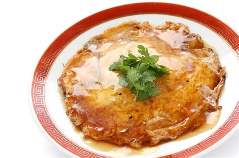 What's the difference between egg foo yung and omelette? Egg Foo Young , Chinese Omelet With Crab Meat Stock Photo ...
