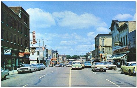 No famous battles were fought here. Main Street, Fort Atkinson, Wisconsin, 1963 | Main street ...