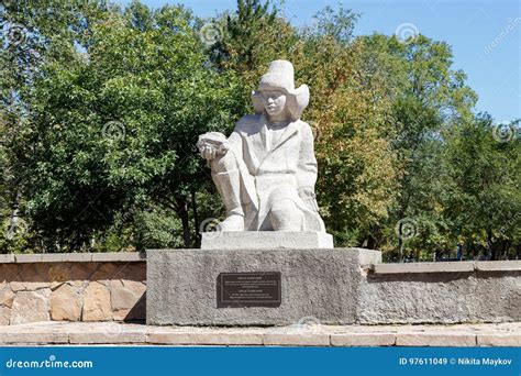 Karaganda Kazakhstan September 1 2016 Monument Appak Baizhanova