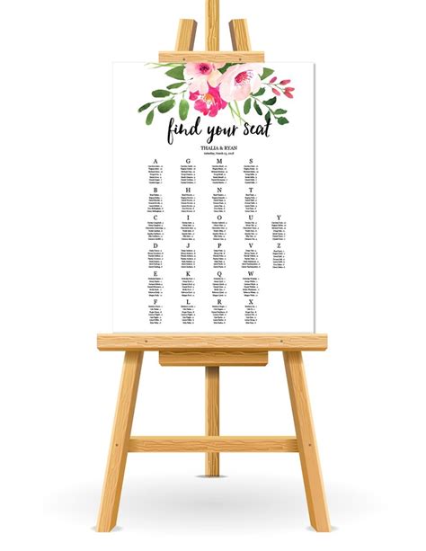 free wedding seating chart printable seating chart template seating chart wedding diy