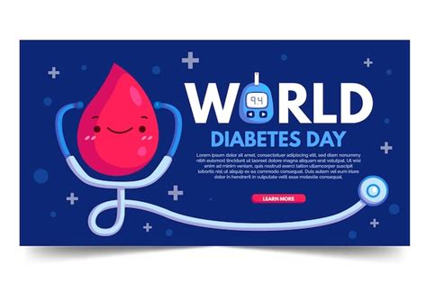 Premium Vector World Diabetes Day Banner