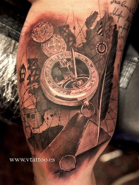 100 Awesome Compass Tattoo Designs Awesome Compass Tattoo Design And