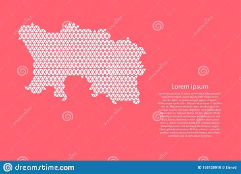 Jersey Map Abstract Schematic From White Triangles Repeating Pattern