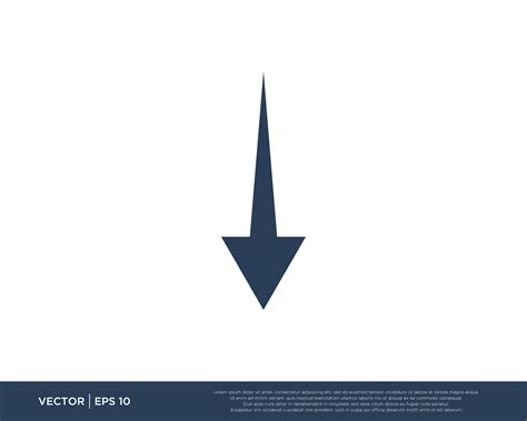 Arrow Icon Vector Template Symbol 546808 Vector Art At Vecteezy