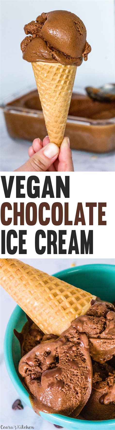 Get your free recipe download here! Vegan Chocolate Ice Cream | Recipe | Vegan dessert recipes, Vegan desserts, Dessert recipes