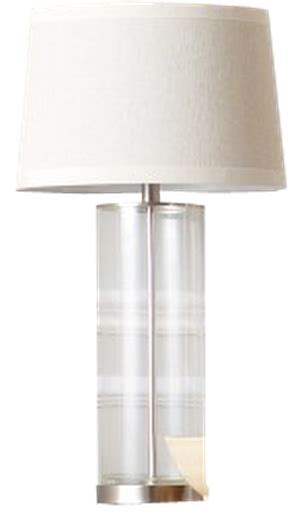 Set of 2 clear glass indoor lamps for a matching look lamps use 100 watt max bulbs, which are not included each lamp measures 28 inches high x 14 inches wide x 14 inches deep Threshold™ Fillable Glass Lamp Base - Clear Large ...