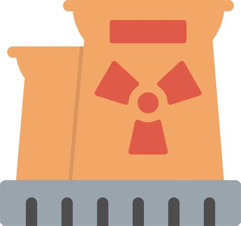 Nuclear Plant Flat Icon 9518794 Vector Art At Vecteezy