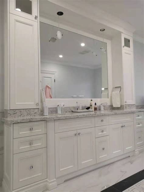Master Bedroom Vanity With Painted Mdf Doors And Side Duo Tower