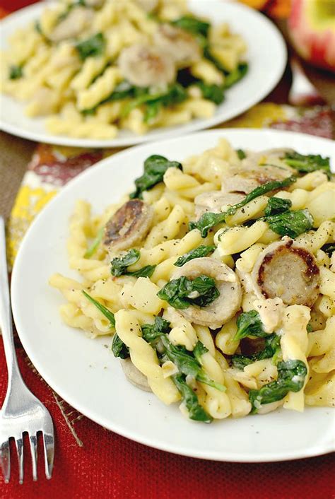 It was my adaption of a risotto recipe i read online. 20 Minute Chicken Sausage Pasta - Iowa Girl Eats | Recipe ...