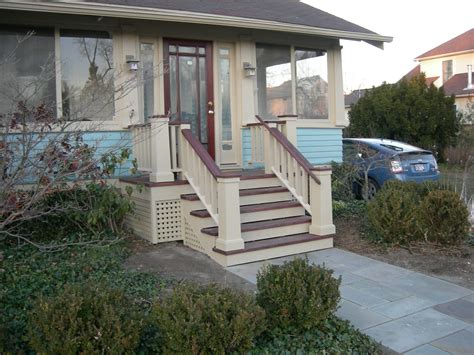 Deck railing ideas work great in giving support, privacy, and sometimes visual interest. Pin by Kathie Maniaci on Bungalow Stair Railings | Outdoor ...