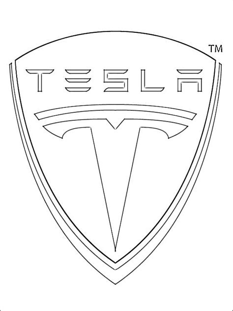 Elle est un constructeur australien de voitures de sport et de course automobile depuis 1957. Logo de Tesla Motors a colorier | Coloriage à imprimer gratuit