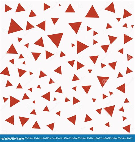 Red Triangles Structure Triangles On The White Backdrop Abstract