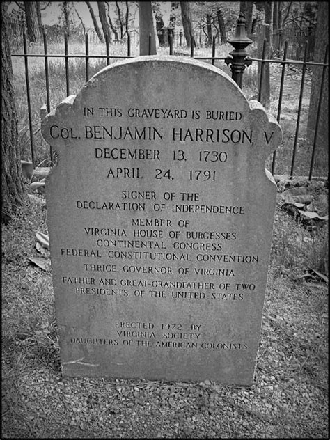 Col Benjamin Harrison In This Grave Is Buried Col Benjamin Flickr