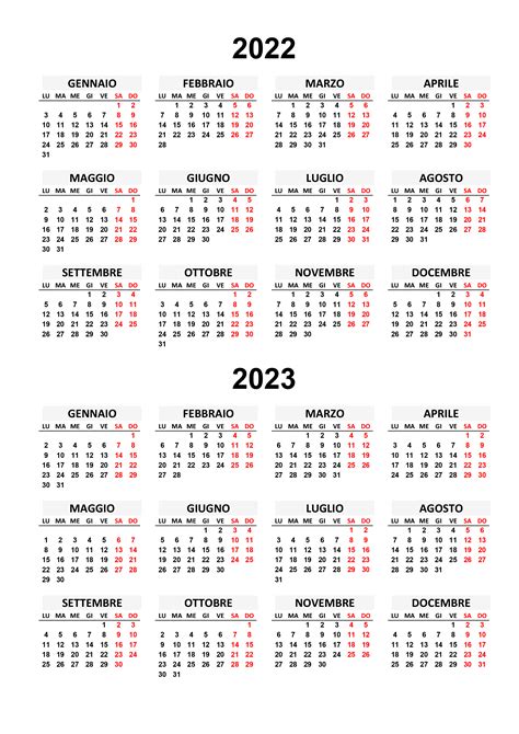 Calendario 2022 2023 Calendariosu