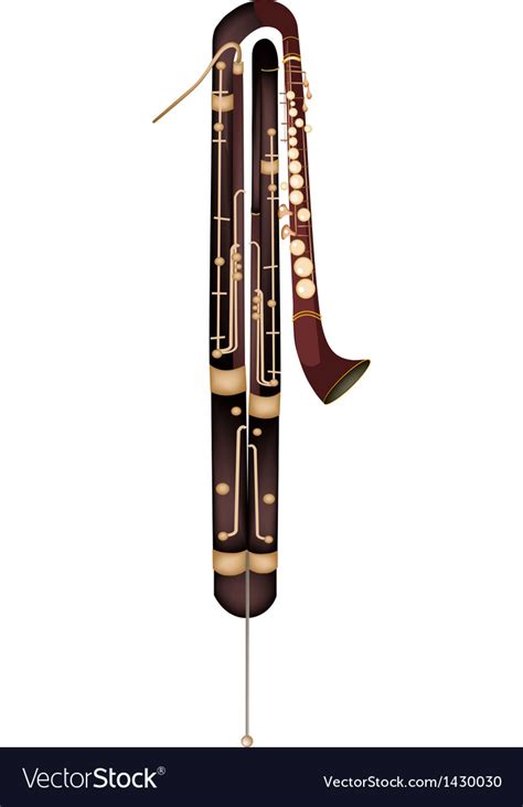 A Classical Contrabassoon Royalty Free Vector Image