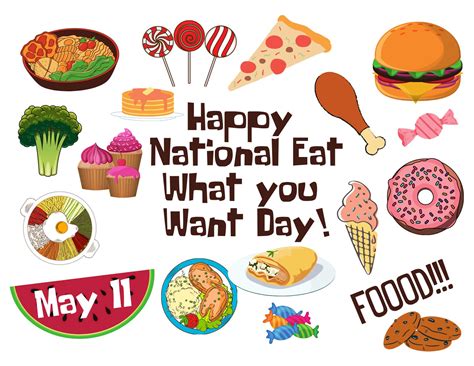 Random Holiday Postcard Happy National Eat What You Want Day Etsy