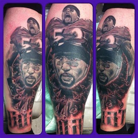 Check Out This Oklahoma Mans Giant Ray Lewis Tattoo
