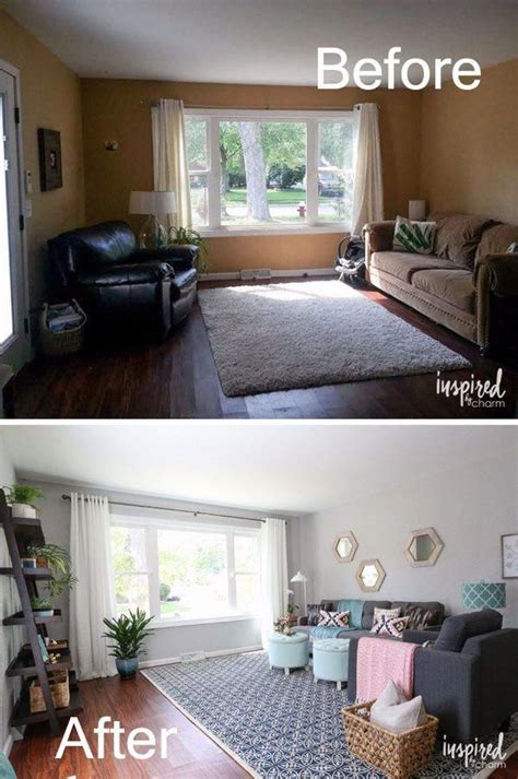 17 Awesome Before And After Living Room Makeovers Watercolorarti
