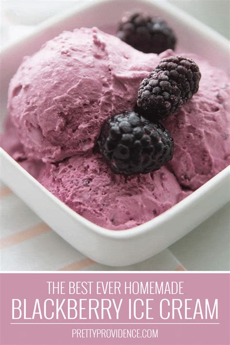 Easy Homemade Blackberry Ice Cream Recipe Recipe Easy Ice Cream