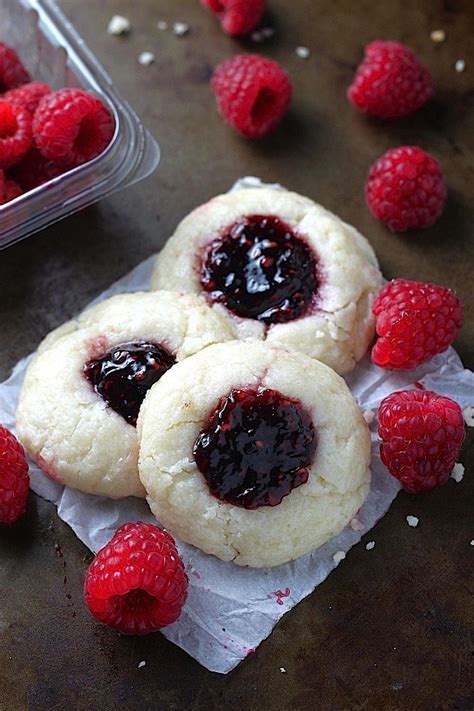 Raspberry Cheesecake Thumbprint Cookies Cafemedi Nyc