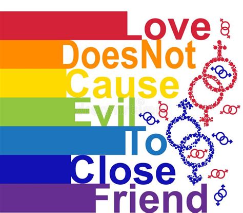 Lgbt Concept Motivating Phrase In The Colors Of The Rainbow Love Does